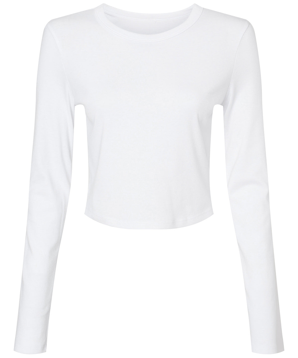 Womens micro rib long sleeve baby t-shirt