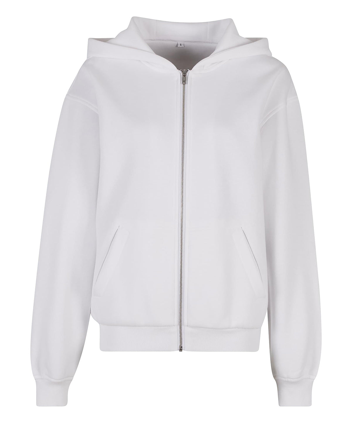 Womens loose-fit zip hoodie