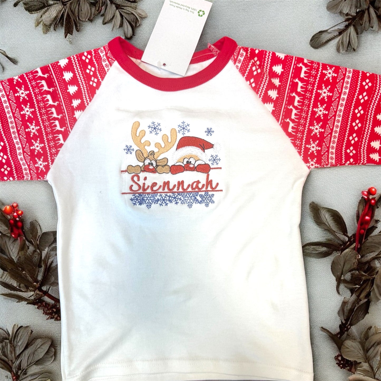 Kids Personalised Christmas pyjamas