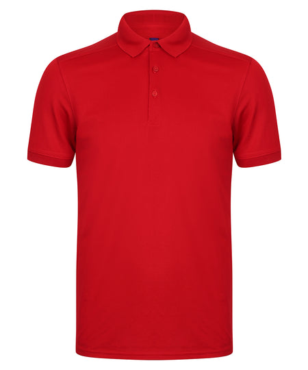 Stretch polo shirt with wicking finish (slim fit)