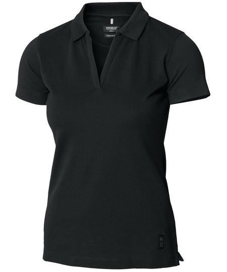 Womens Harvard v-neck  stretch deluxe polo