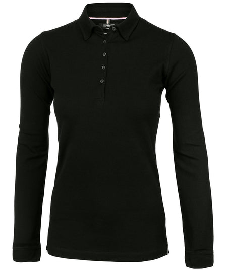 Womens Carlington  deluxe long sleeve polo