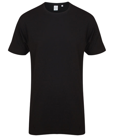Longline t-shirt with dipped hem