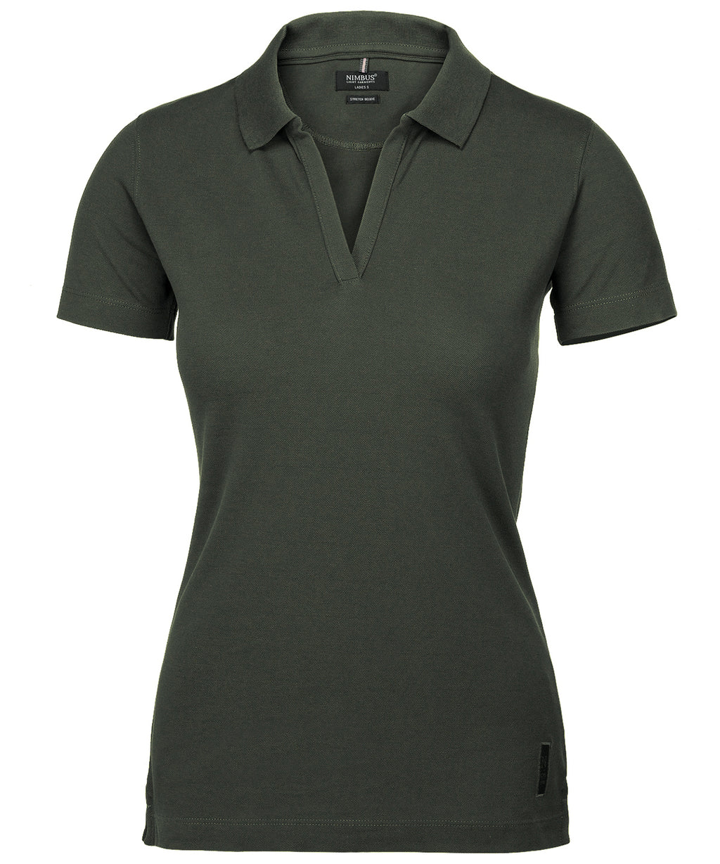 Womens Harvard v-neck  stretch deluxe polo