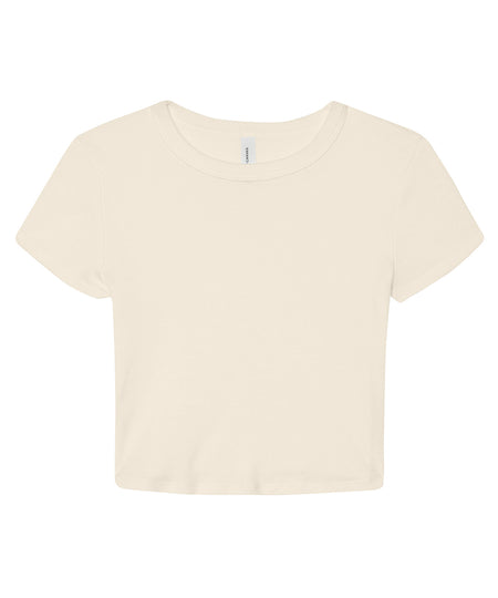 Womens micro rib baby t-shirt