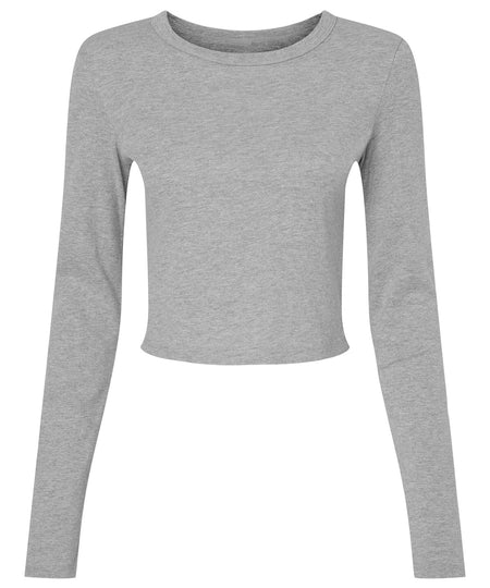 Womens micro rib long sleeve baby t-shirt