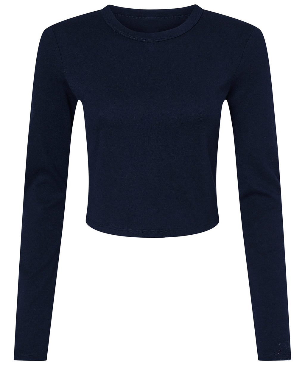 Womens micro rib long sleeve baby t-shirt