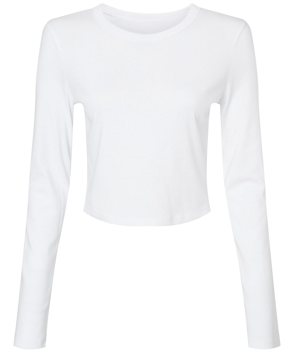 Womens micro rib long sleeve baby t-shirt