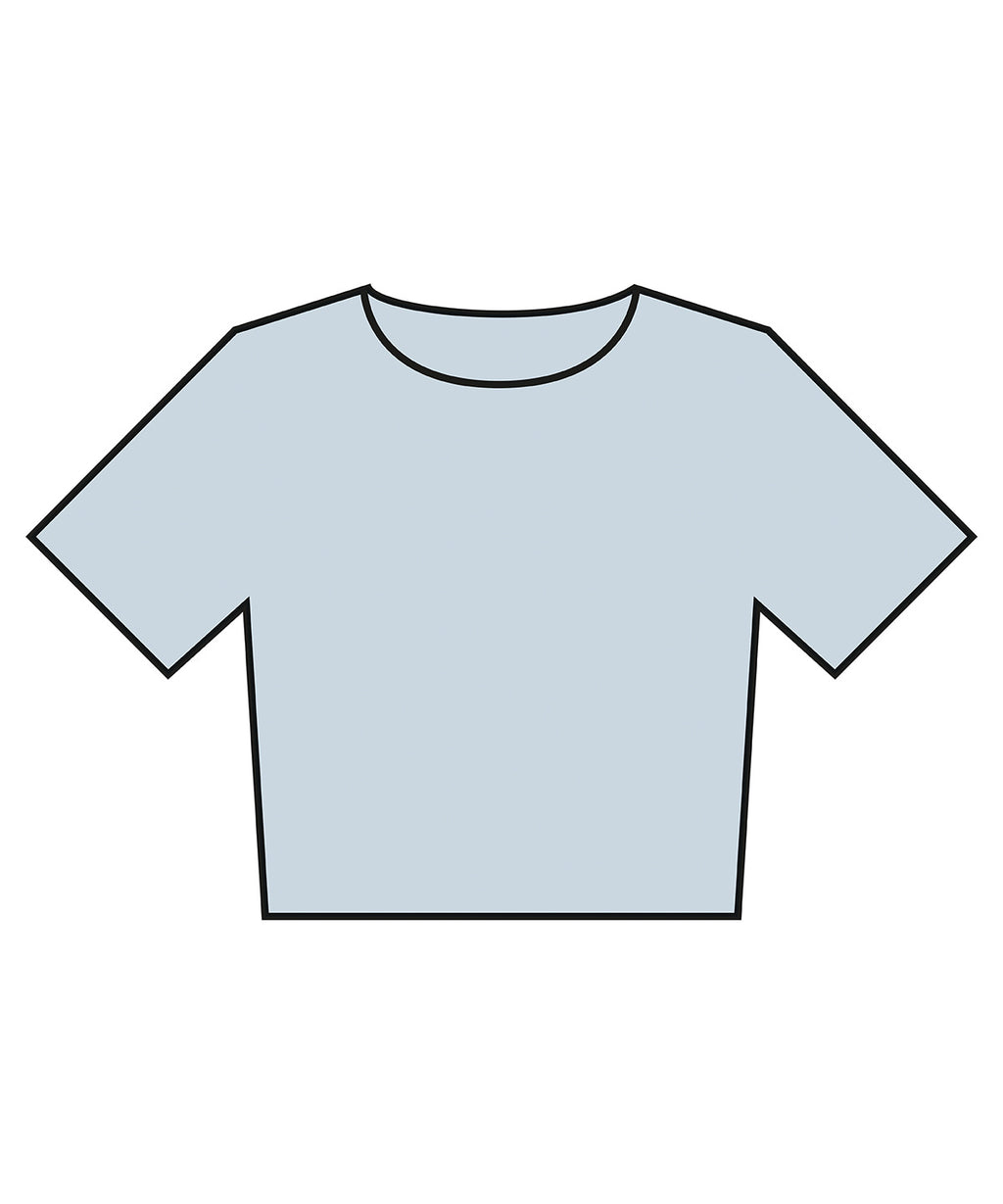 Womens heavyweight washed cropped tee