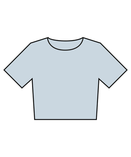 Womens heavyweight washed cropped tee