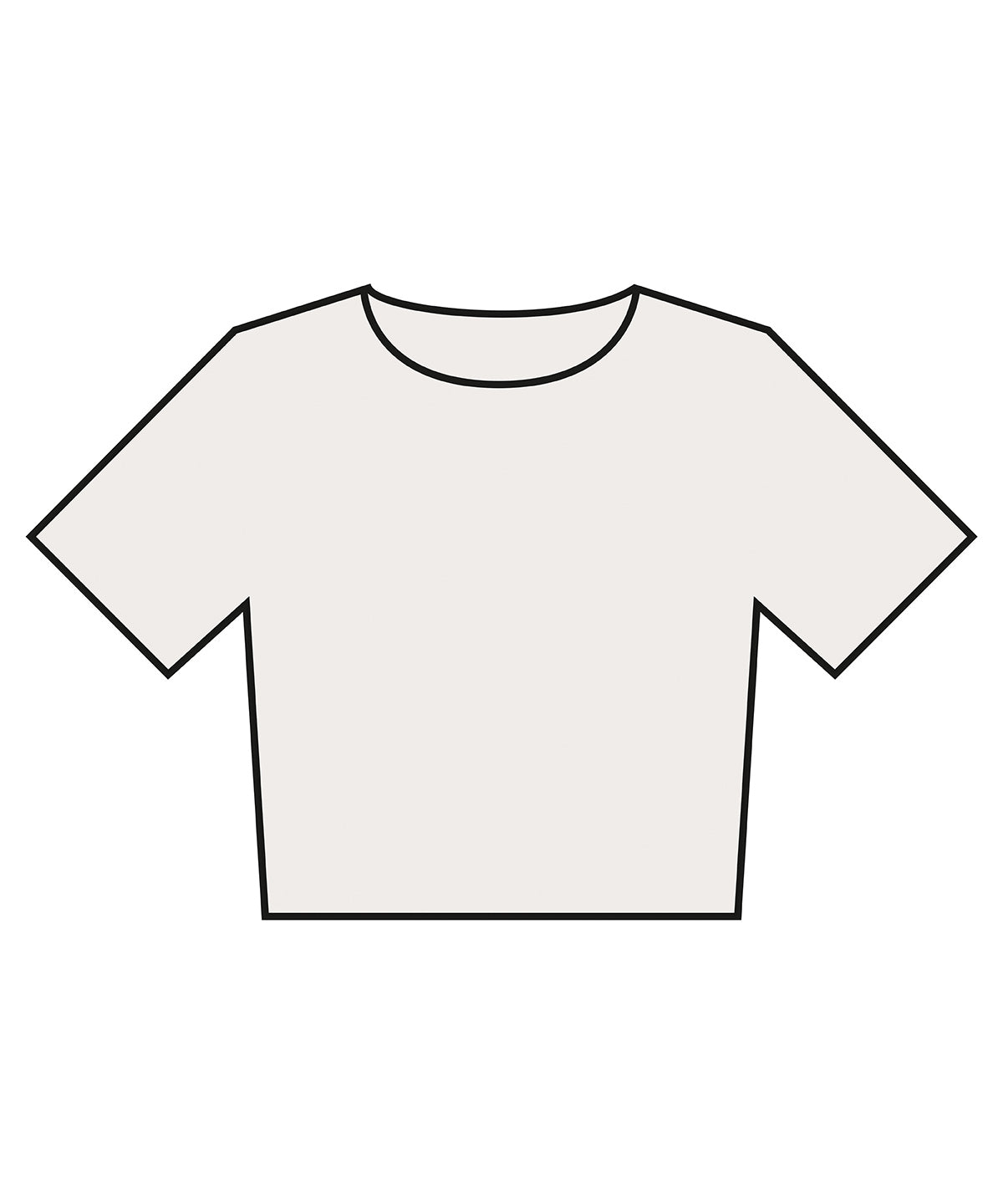 Womens heavyweight washed cropped tee