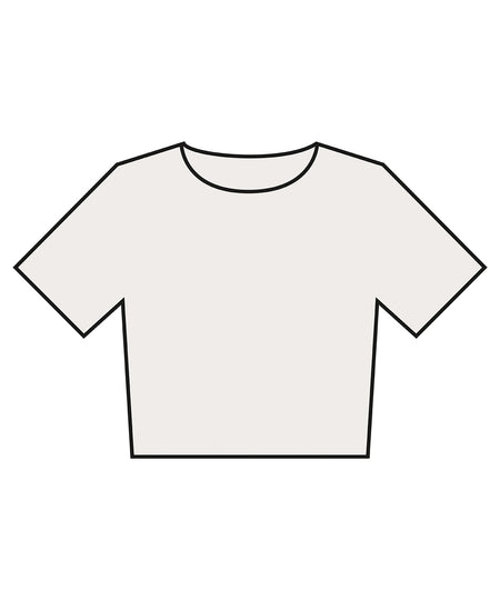 Womens heavyweight washed cropped tee