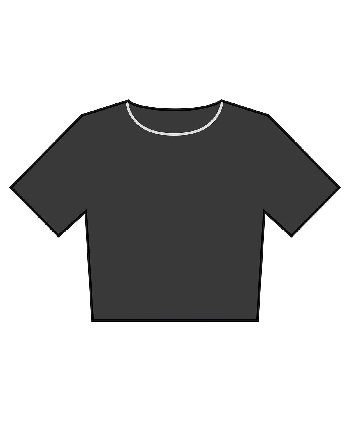 Womens heavyweight washed cropped tee