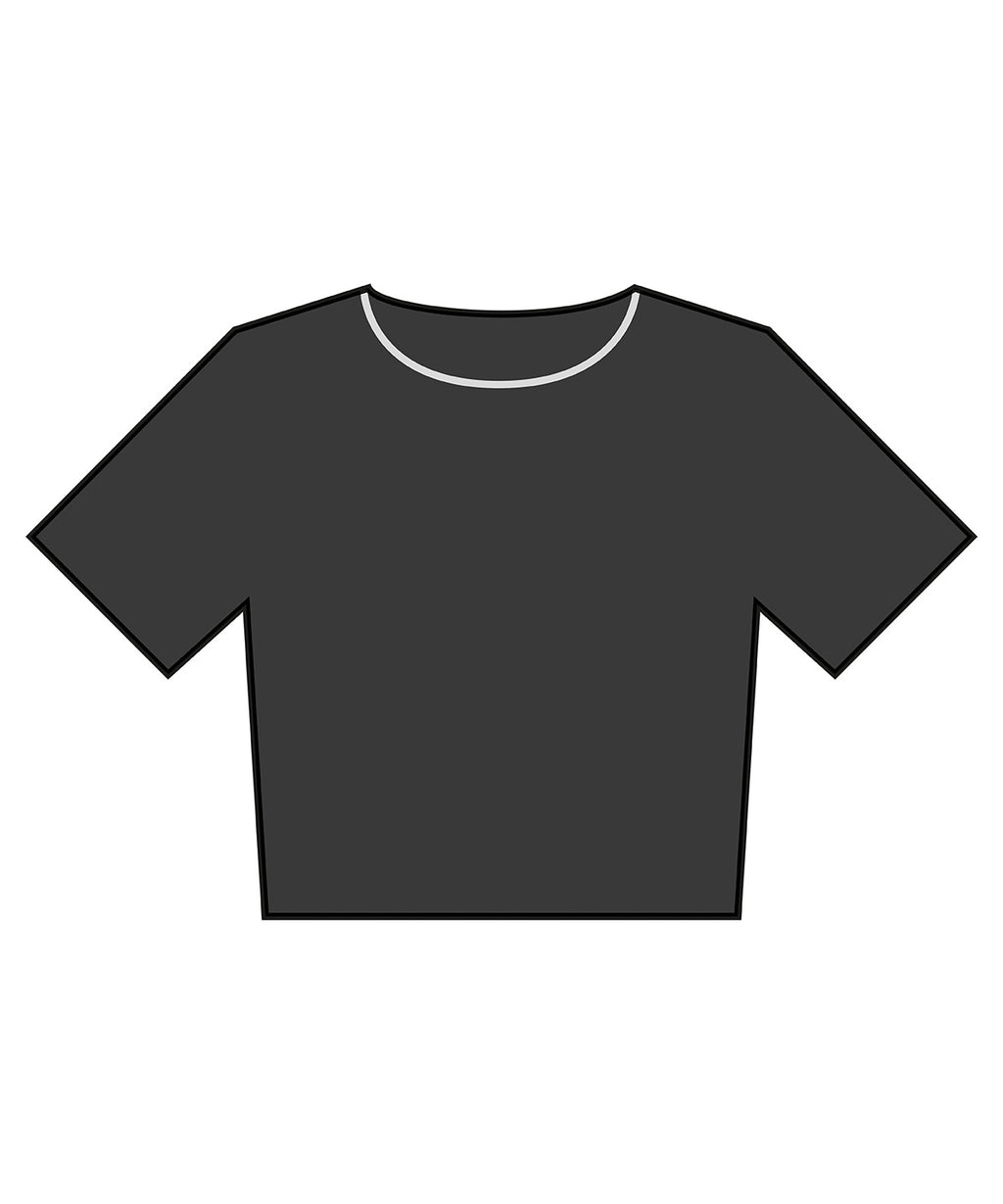 Womens heavyweight washed cropped tee