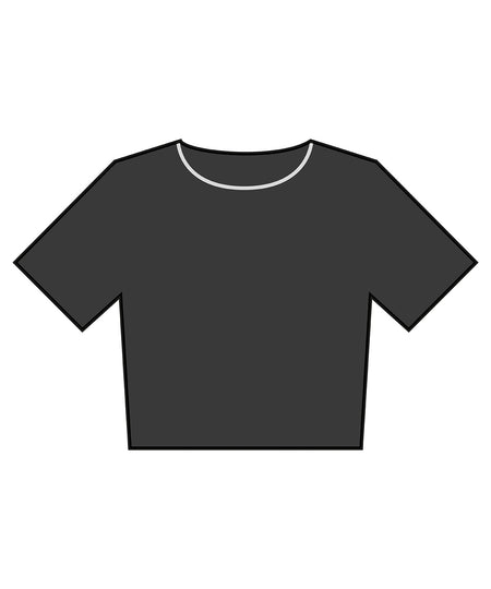 Womens heavyweight washed cropped tee