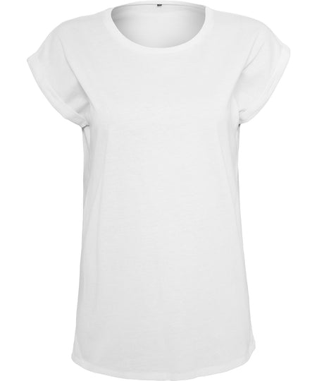 Women's organic extended shoulder tee