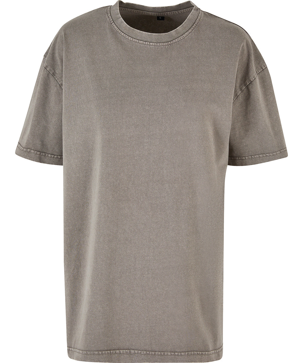 Womens oversized acid wash tee