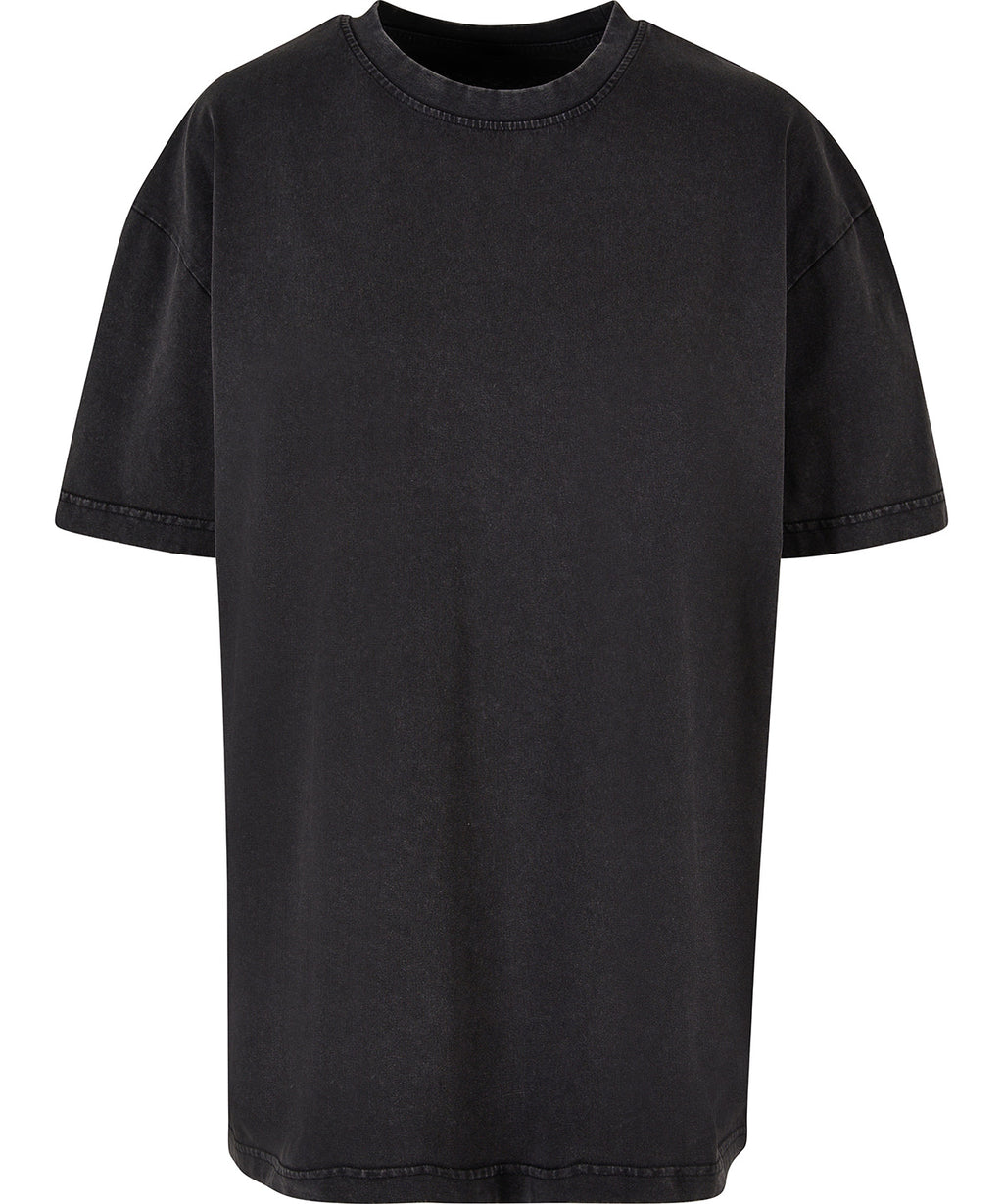Womens oversized acid wash tee