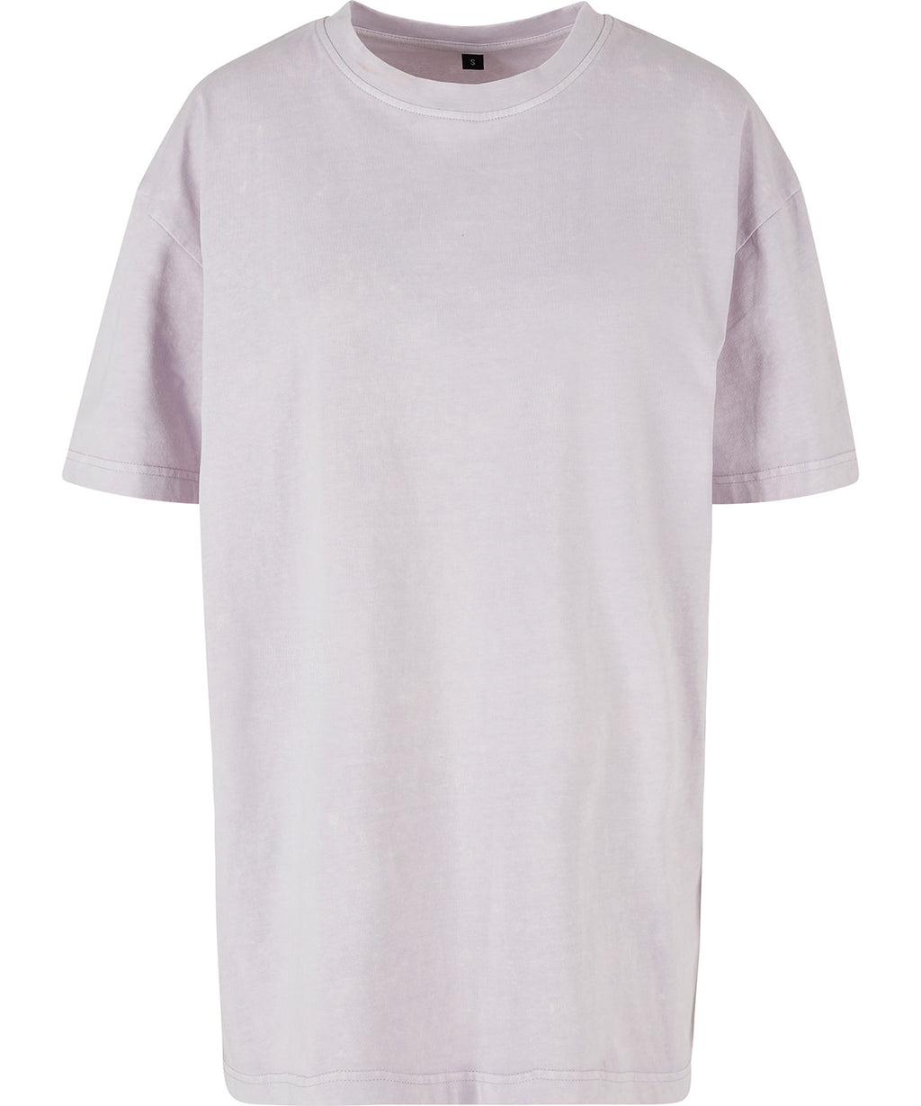 Womens oversized acid wash tee