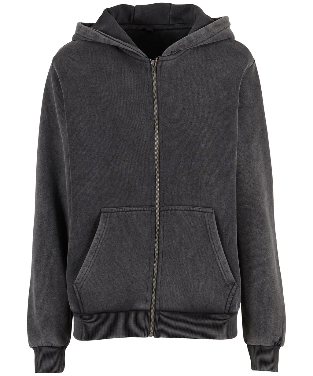 Womens vintage heavy zip hoodie