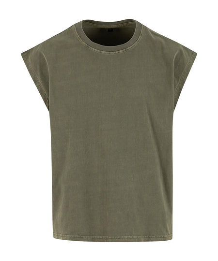 Vintage cropped heavy sleeveless tee