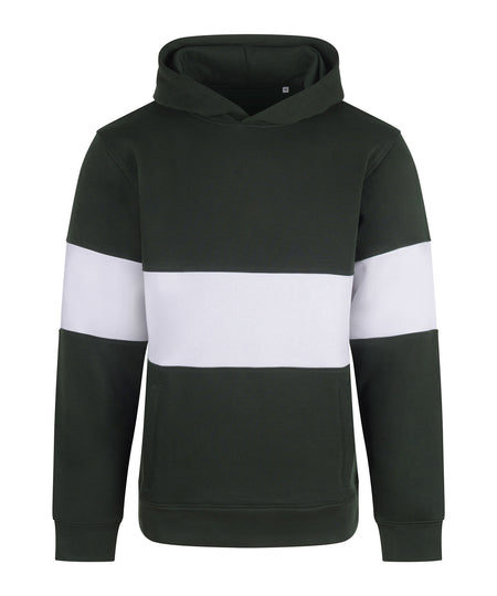 Heavyweight panelled hoodie