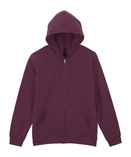 Softstyle midweight fleece adult full-zip hooded sweatshirt