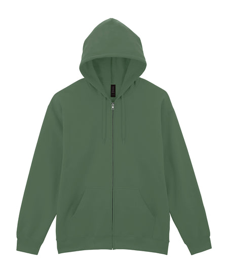 Softstyle midweight fleece adult full-zip hooded sweatshirt