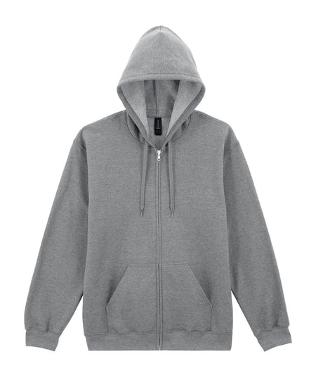 Softstyle midweight fleece adult full-zip hooded sweatshirt