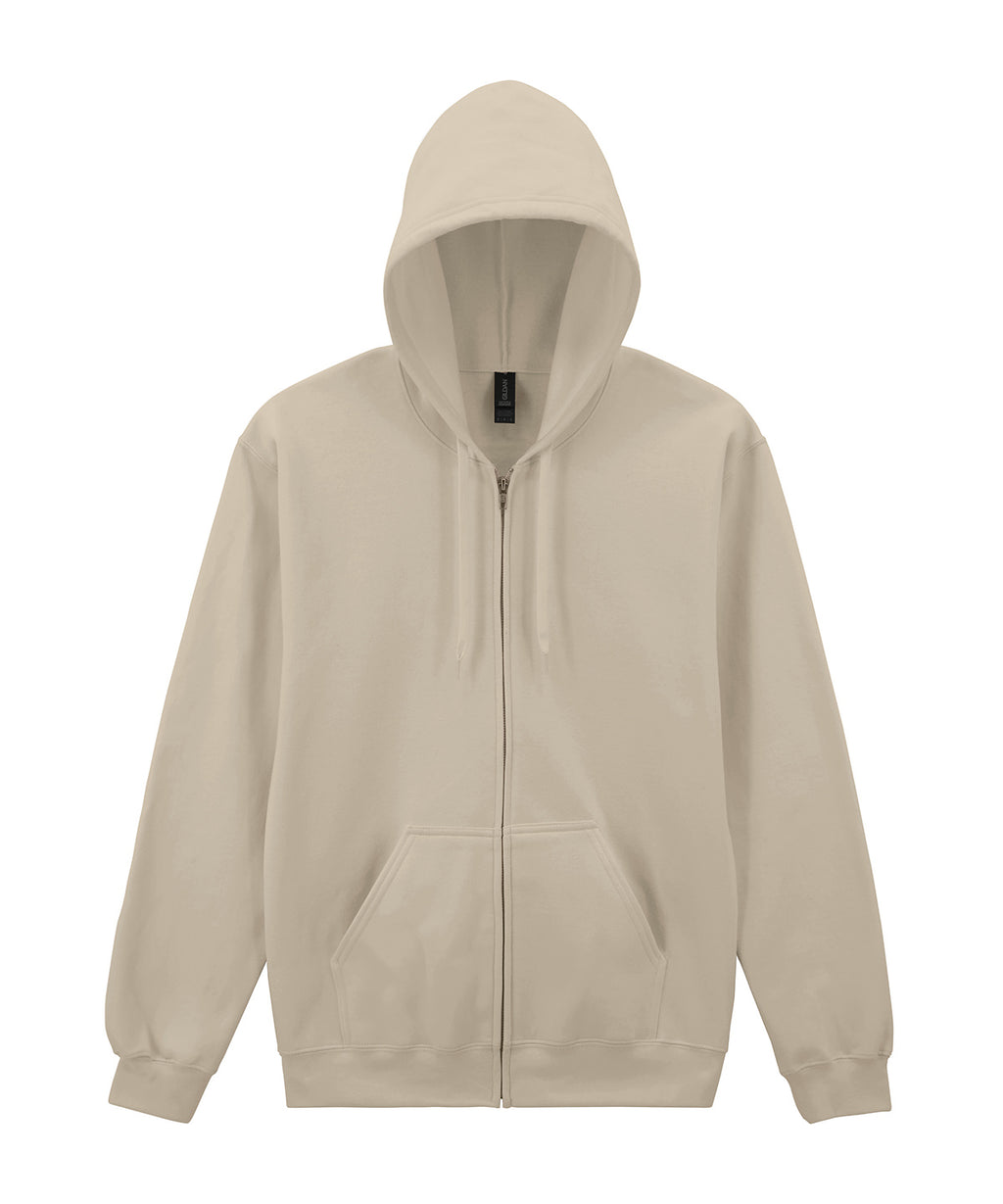 Softstyle midweight fleece adult full-zip hooded sweatshirt