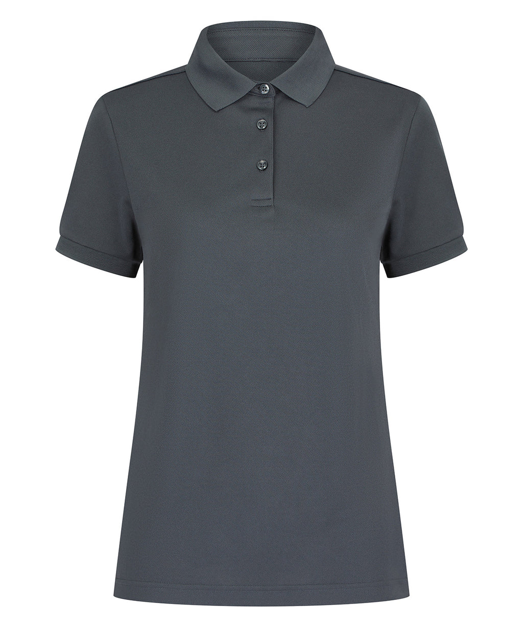 Womens recycled polyester polo shirt