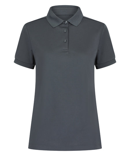 Womens recycled polyester polo shirt