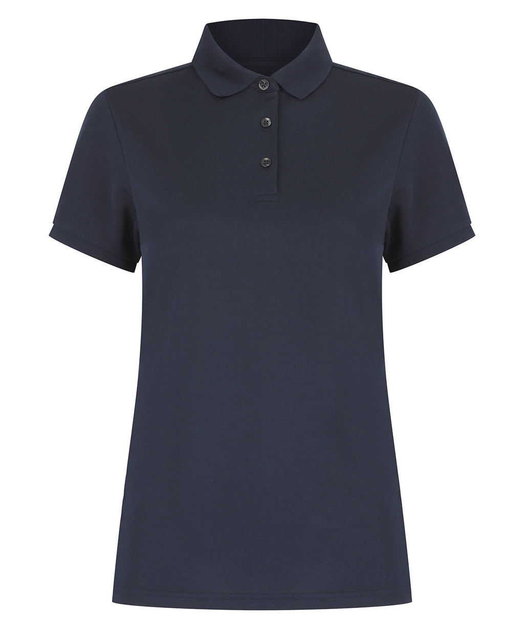 Womens recycled polyester polo shirt