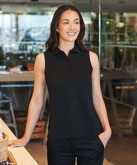 Womens sleeveless Coolplus® polo shirt