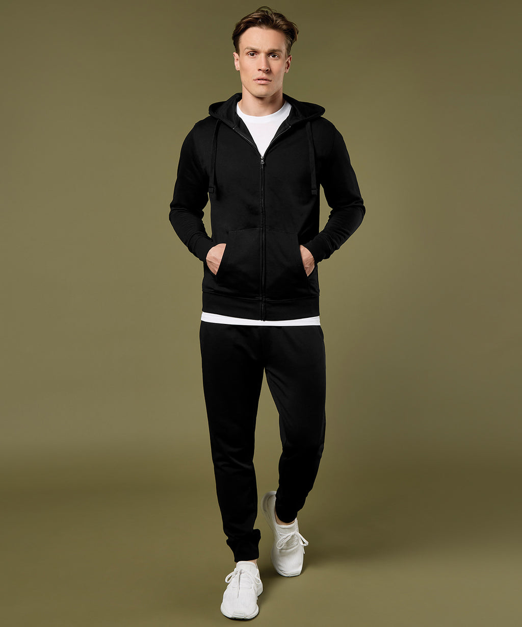 Klassic hooded zipped jacket Superwash® 60° long sleeve (regular fit)