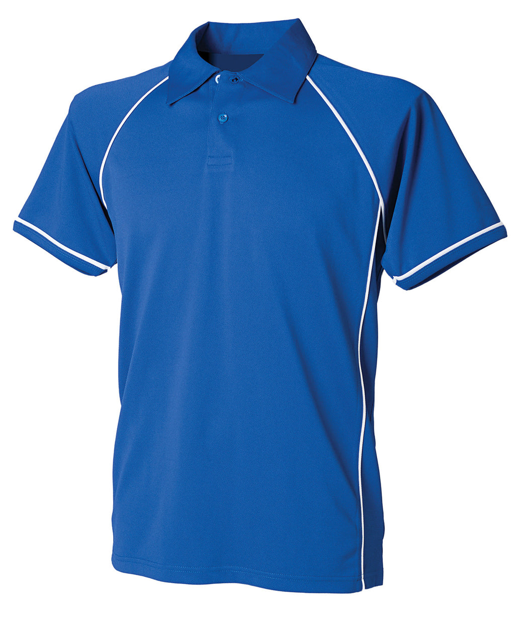 Piped performance polo