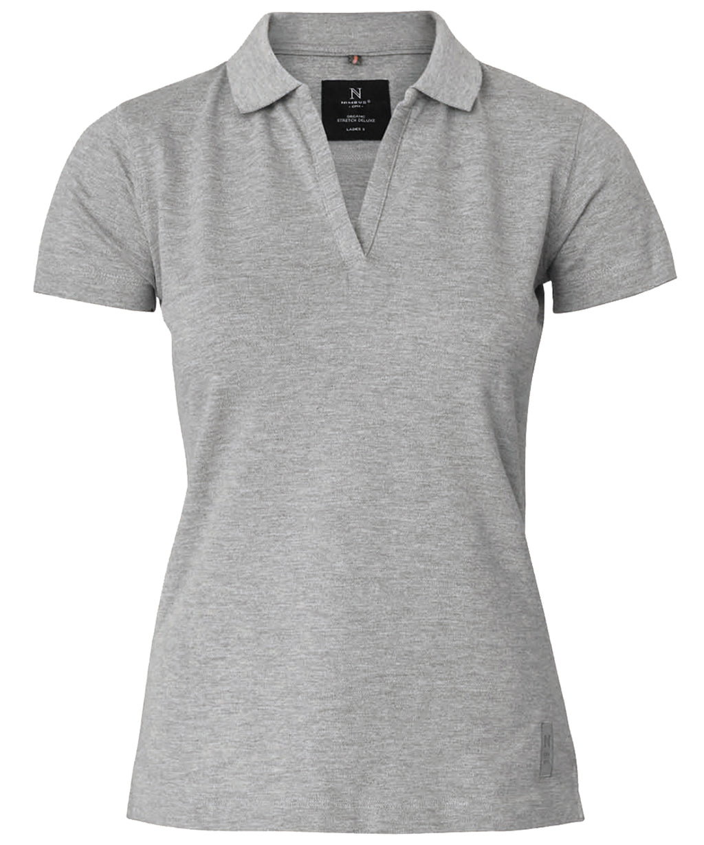 Womens Harvard v-neck  stretch deluxe polo