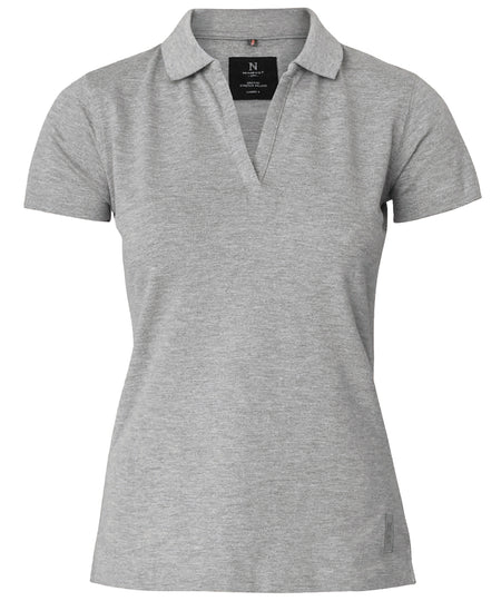 Womens Harvard v-neck  stretch deluxe polo