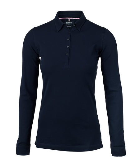 Womens Carlington  deluxe long sleeve polo