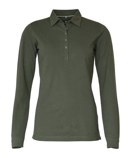 Womens Carlington  deluxe long sleeve polo