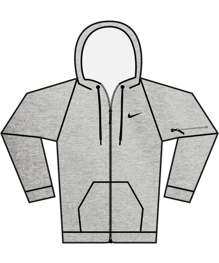 Nike mens full-zip fitness hoodie