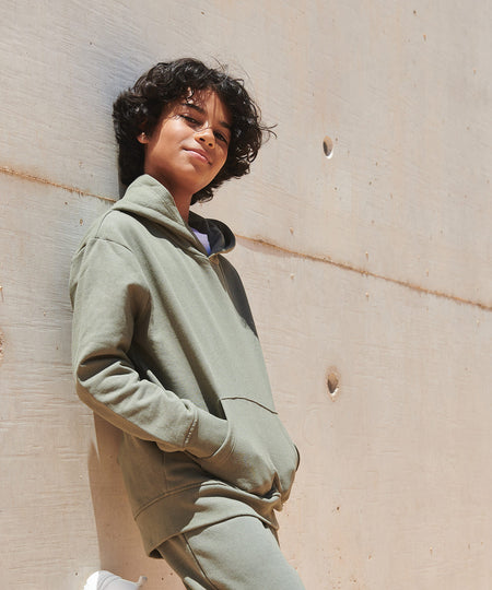 Kids sustainable fashion hoodie