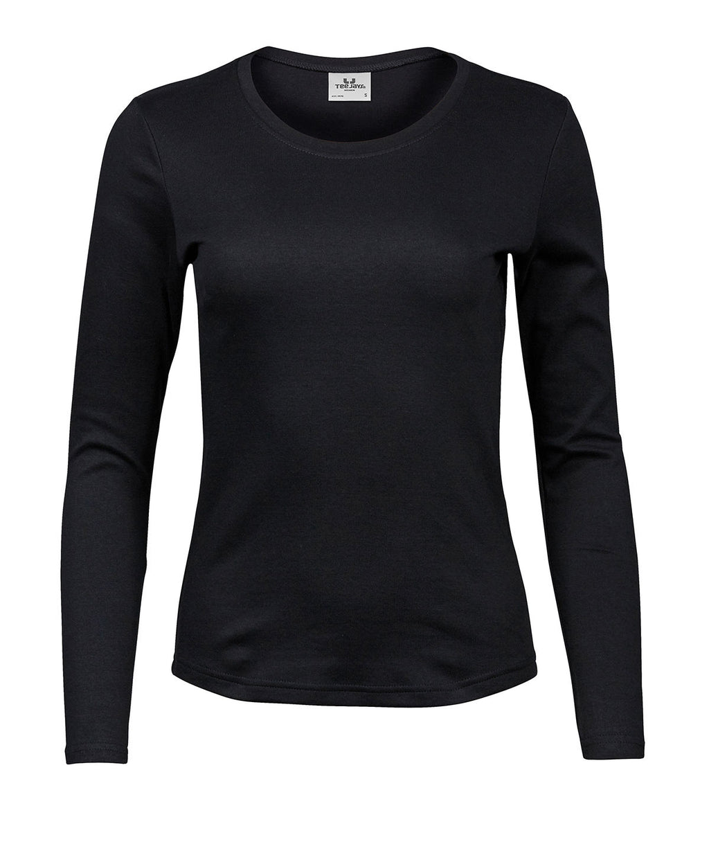 Womens long sleeve interlock tee (590)