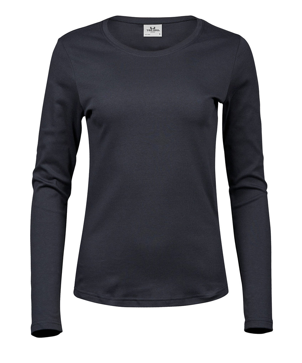 Womens long sleeve interlock tee (590)