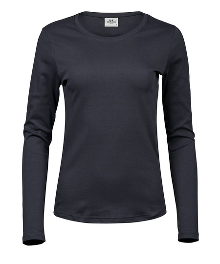 Womens long sleeve interlock tee (590)