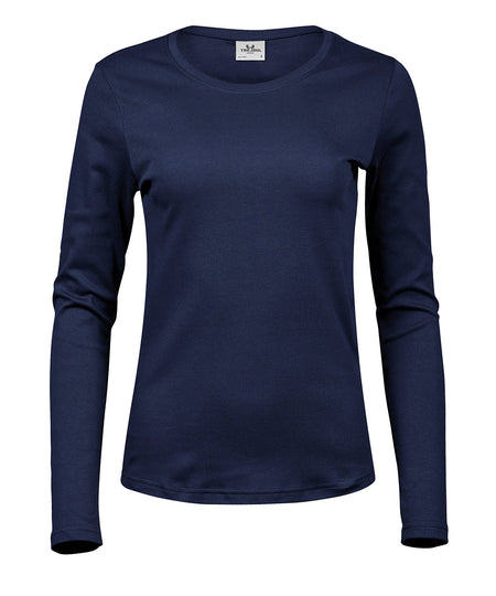 Womens long sleeve interlock tee (590)
