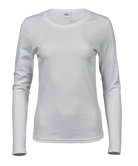 Womens long sleeve interlock tee (590)