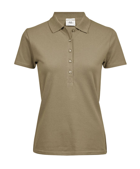 Womens luxury stretch polo (145)