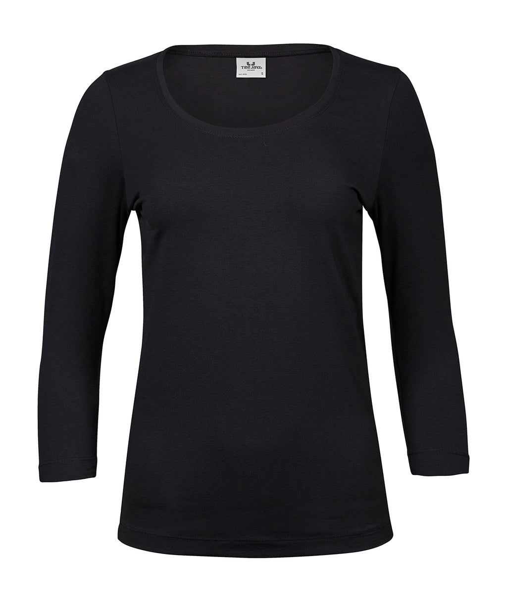 Womens stretch 3/4-sleeve tee (460)