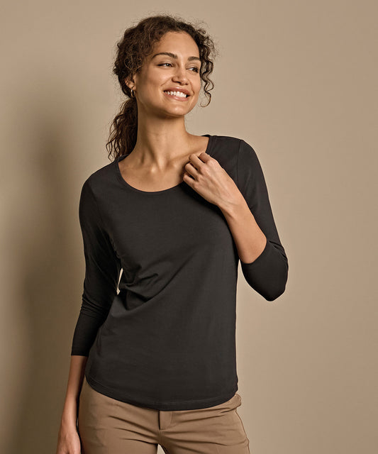 Womens stretch 3/4-sleeve tee (460)